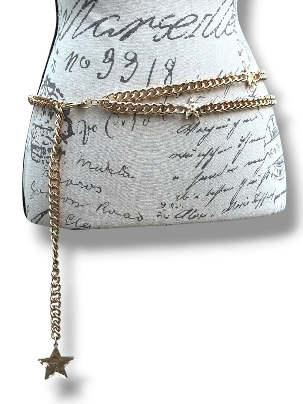 Free People Star Shine Chain Belt, OS In ‘Gold Rush’